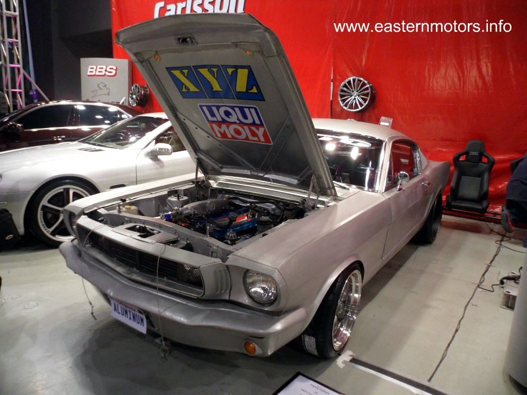 All-Aluminum 1965 Ford Mustang GT500 with Nissan RB Series Engine, Please visitwww.easternmotors.info