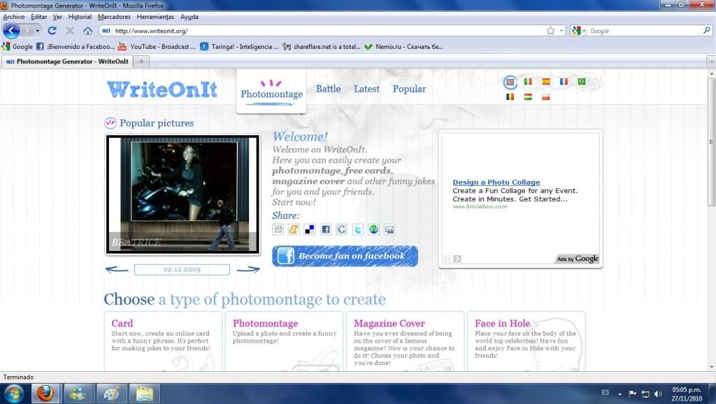 Sitios Online para crear fotos divertidas Sitios Online para crear fotos divertidas