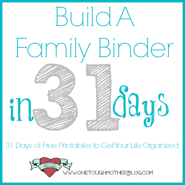 Build A Family Binder in 31 Days