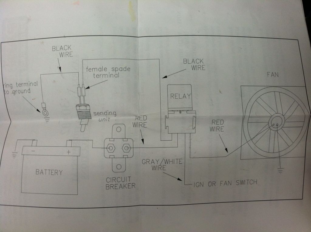 installing a universal spal electric fan relay kit GBodyForum 1978