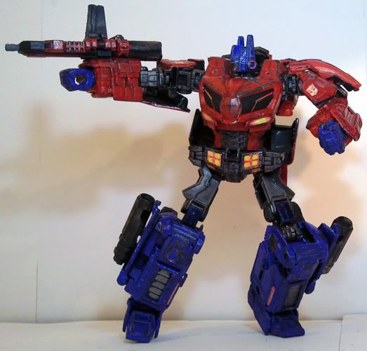 ~Custom Transformers War For Cybertron Optimus Prime With Scratchbuilt Axe By Mykl~