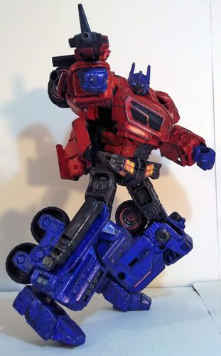 ~Custom Transformers War For Cybertron Optimus Prime With Scratchbuilt Axe By Mykl~