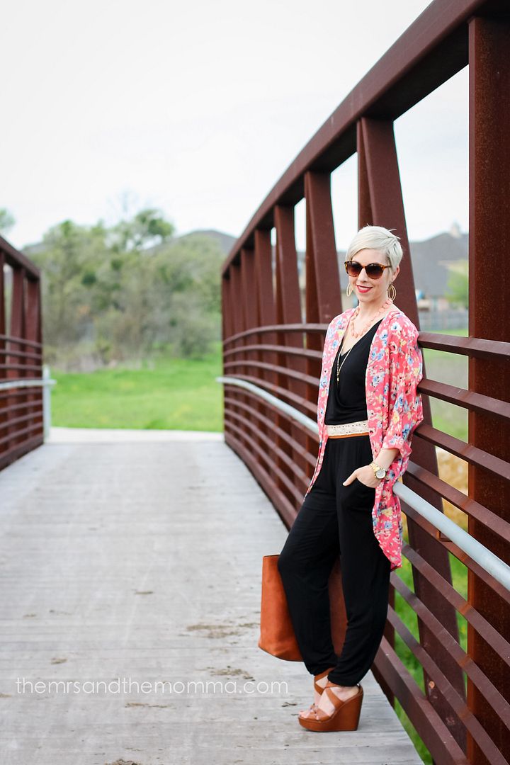 jumpsuit and kimono outfit