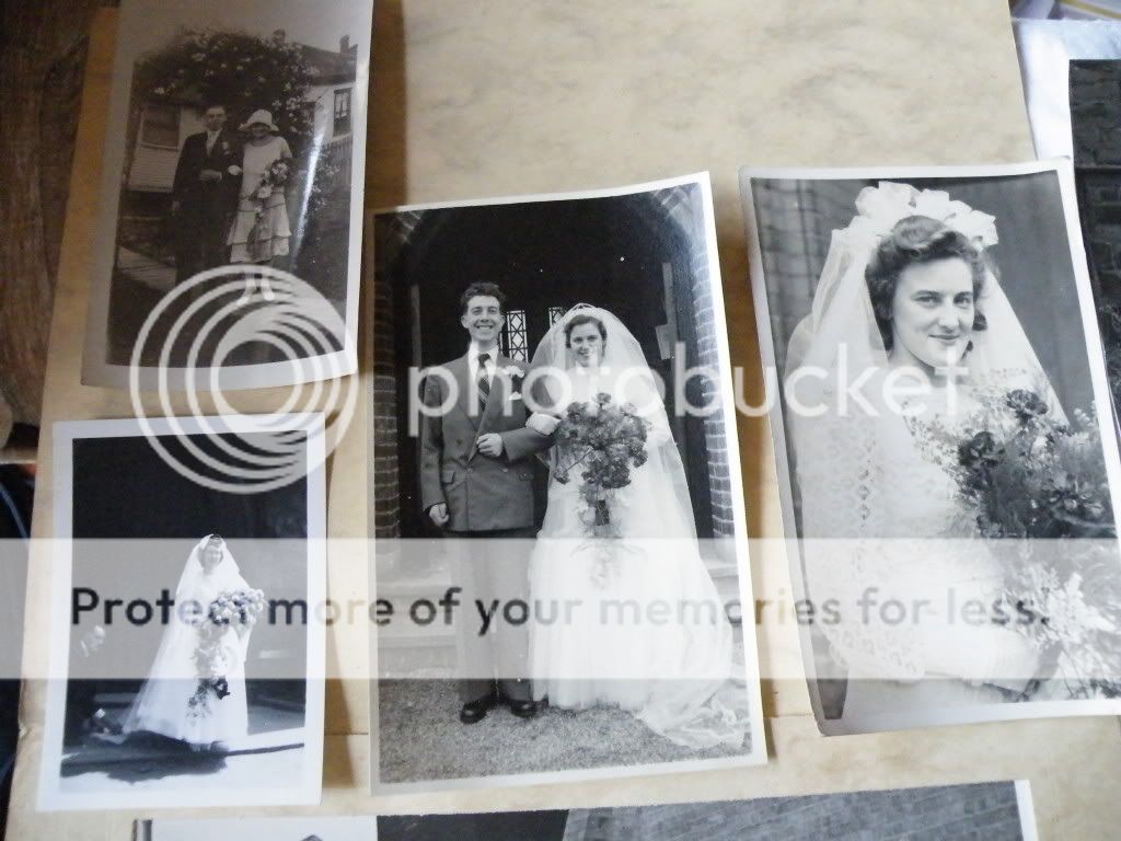 LOT OF 12 OLD PHOTOGRAPHS, 1920 1960S? WEDDINGS  