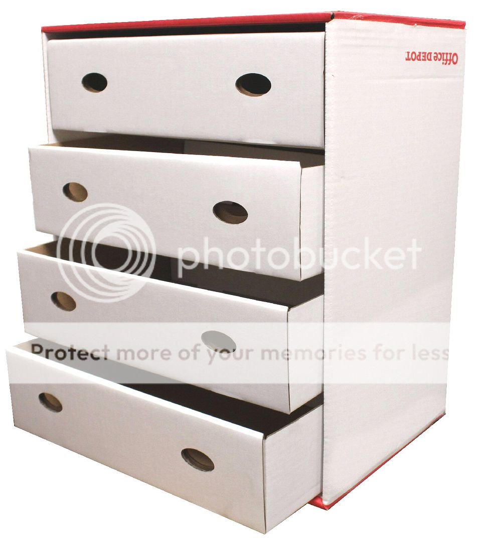 cardboard desktop drawers