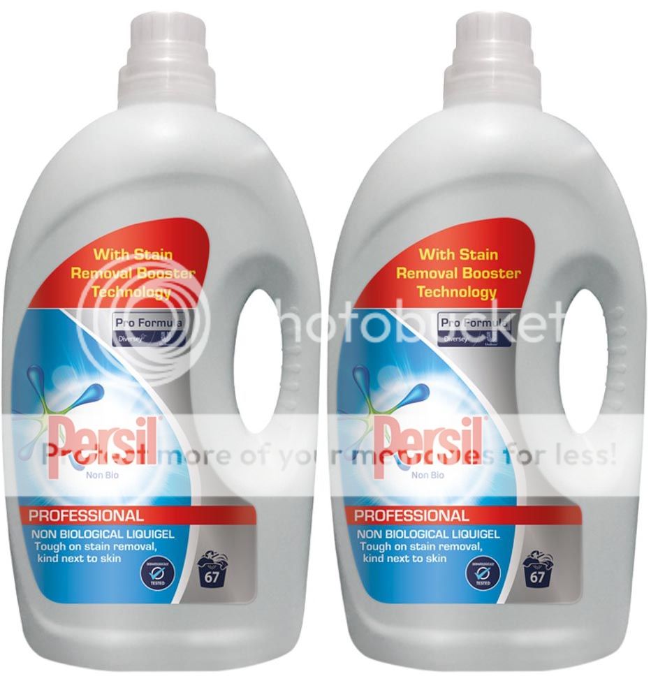 2 x 5L Persil Professional Non Bio Liquid Fabric Wash Detergent 134