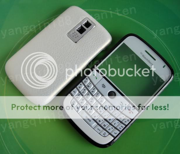 Keypad+Housing Cover Blackberry 9000 BOLD White Gold  
