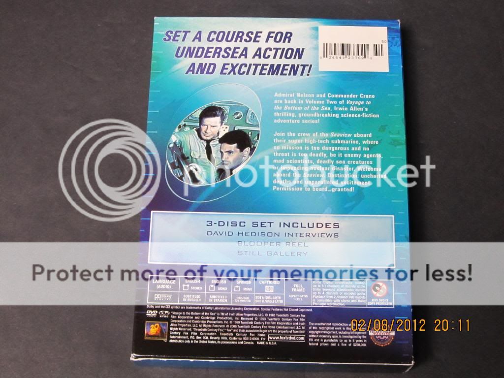   the Bottom of the Sea Season One 1   Volume Two 2 DVD 2006, 3 Disc Set