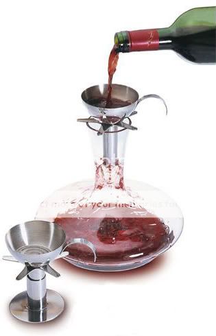   AERATEUR A VIN EN INOX POUR CARAFE   PULLTEX