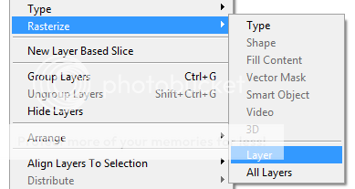 How to Rasterize a Layer in Photoshop?