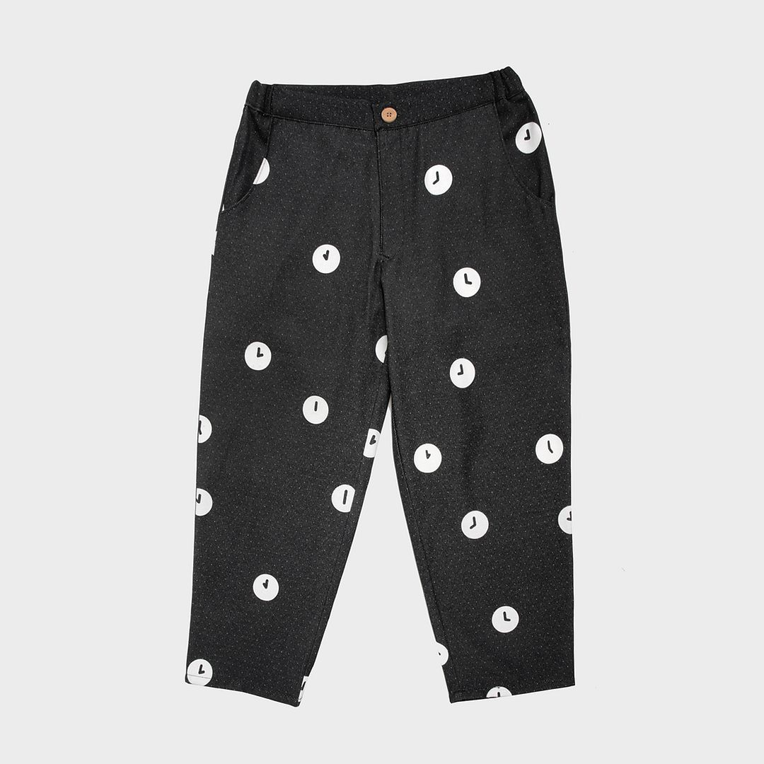 Time Series / Time Screen Printing Wide Leg Pants - Sapphire - Women's Pants - Other Materials Blue