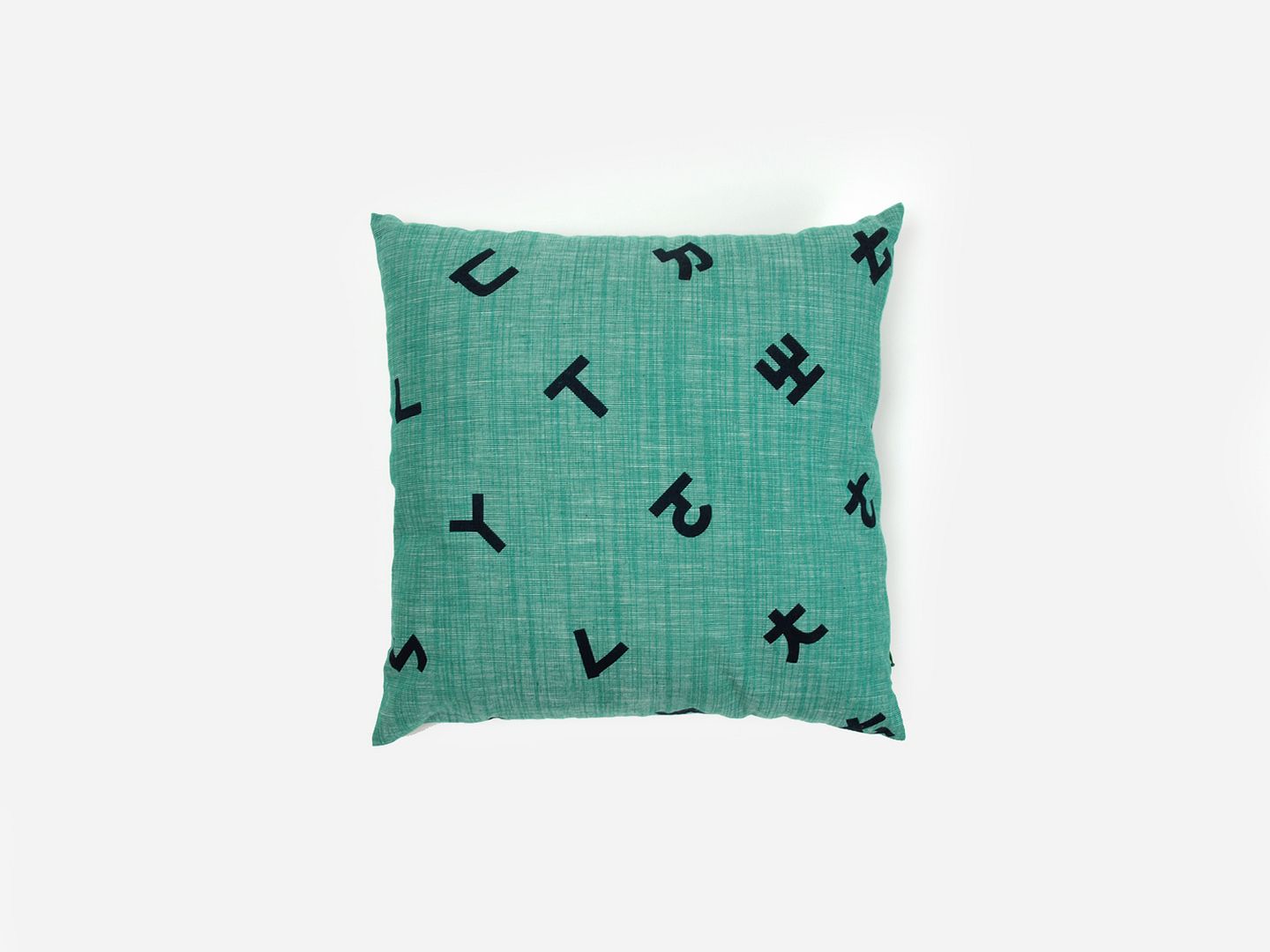 Taiwanese Secret Language / Bopomofo / Phonetic Symbols Printed Pillow - Pillows & Cushions - Other Materials Green