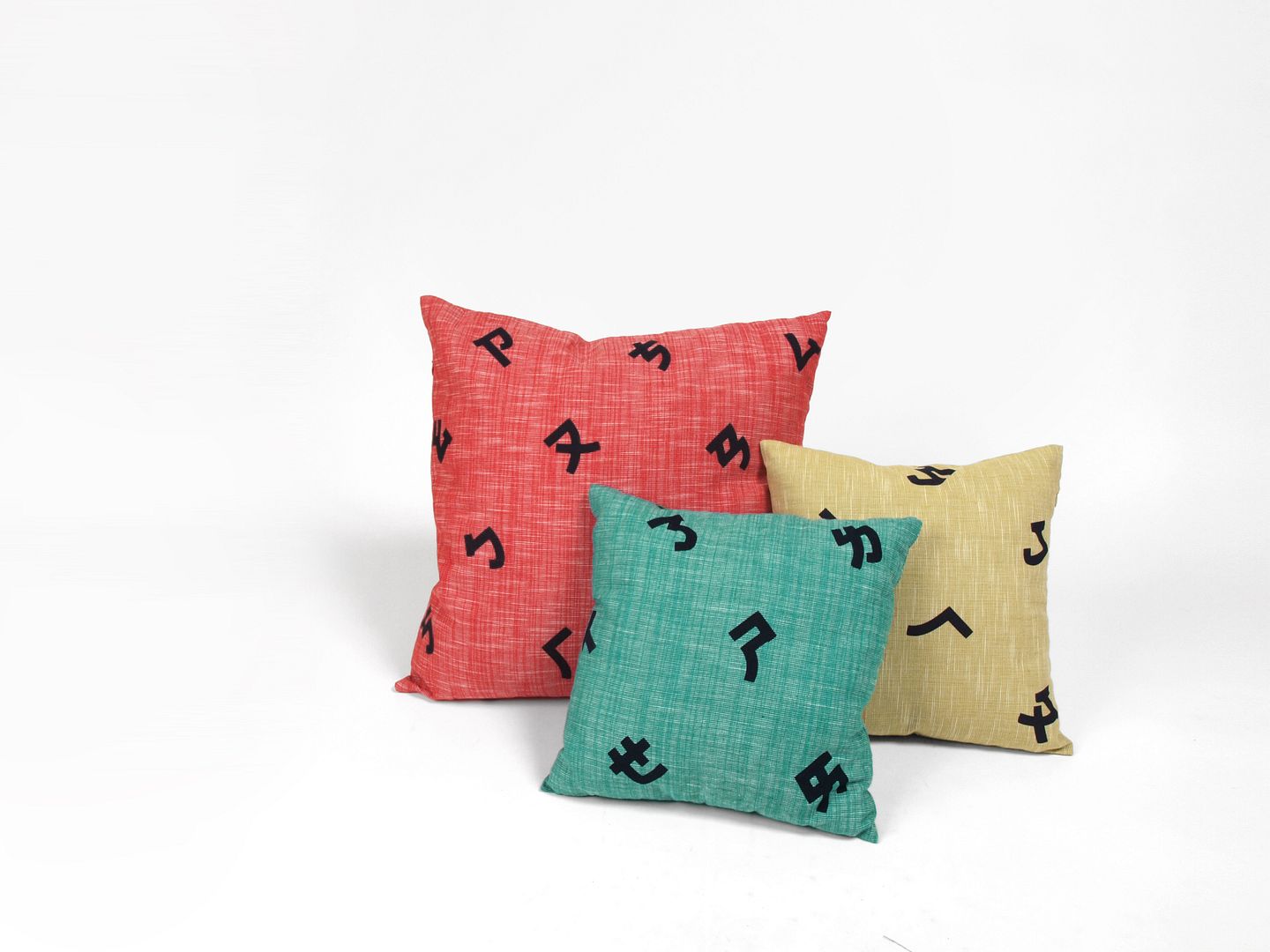 Taiwanese Secret Language / Bopomofo / Phonetic Symbols Printed Pillow - Pillows & Cushions - Other Materials Green